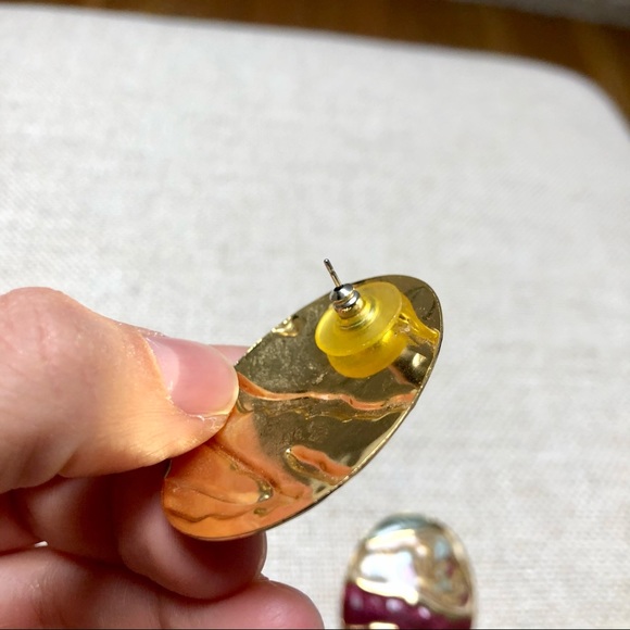 Vintage 1980s earrings - Picture 4 of 5